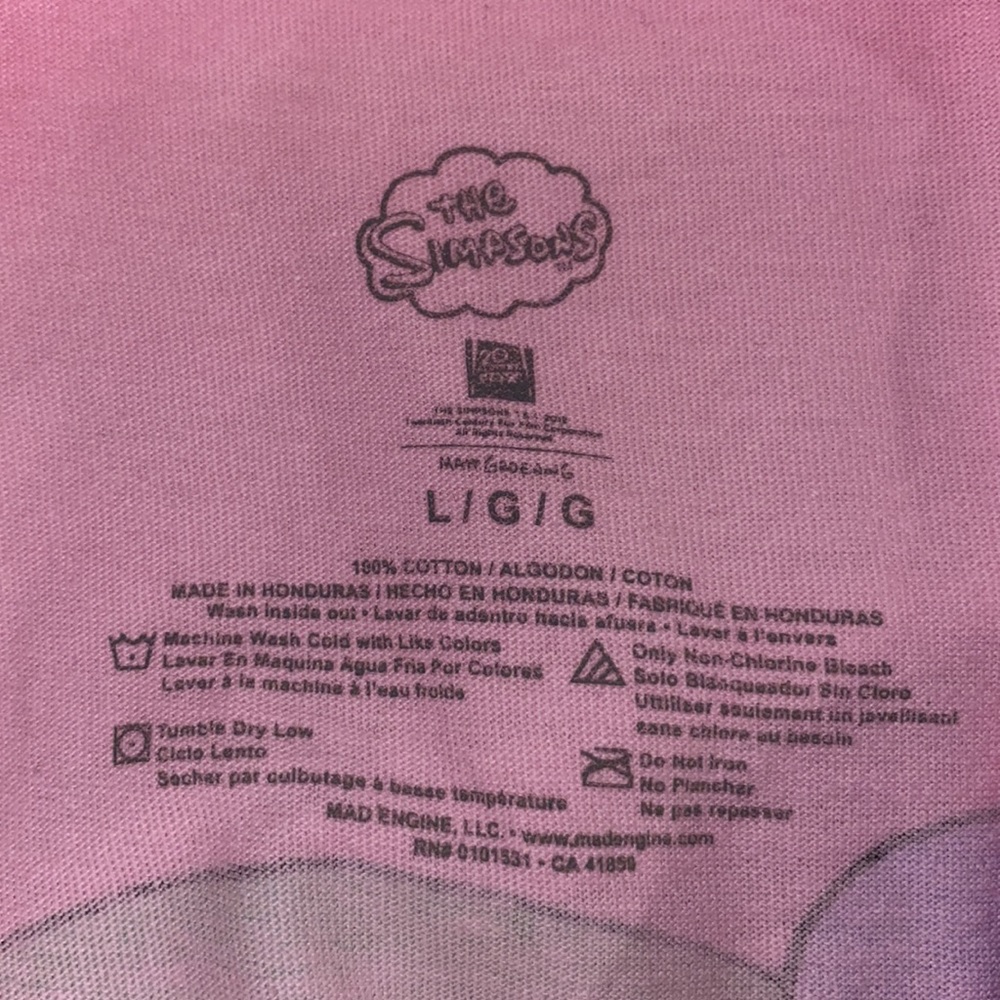 Mens Simpsons Tee - Picture 6 of 6